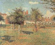 Camille Pissarro Woman in an Orchard oil painting reproduction